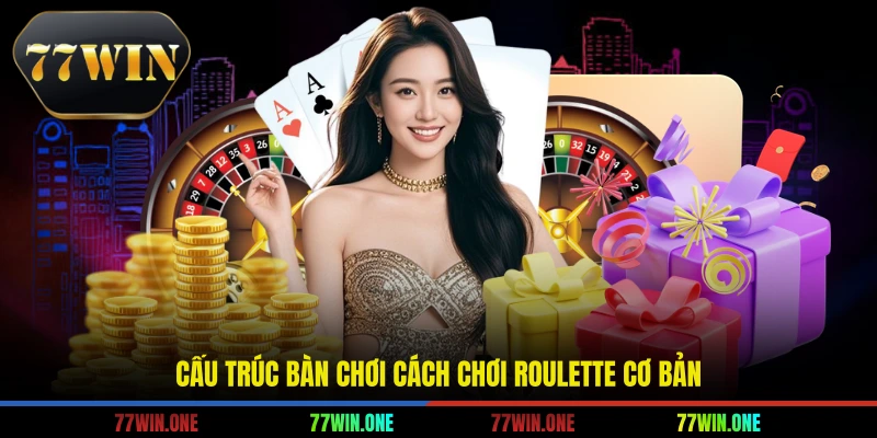 Cấu trúc bàn chơi cách chơi roulette cơ bản
