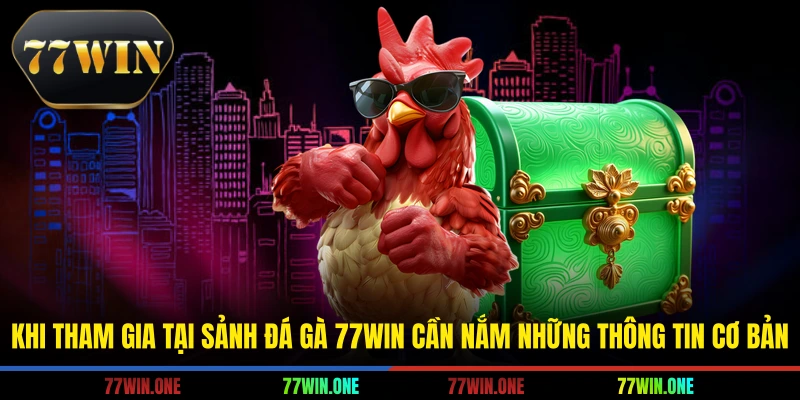 Khi tham gia tại sảnh đá gà 77win cần nắm những thông tin cơ bản